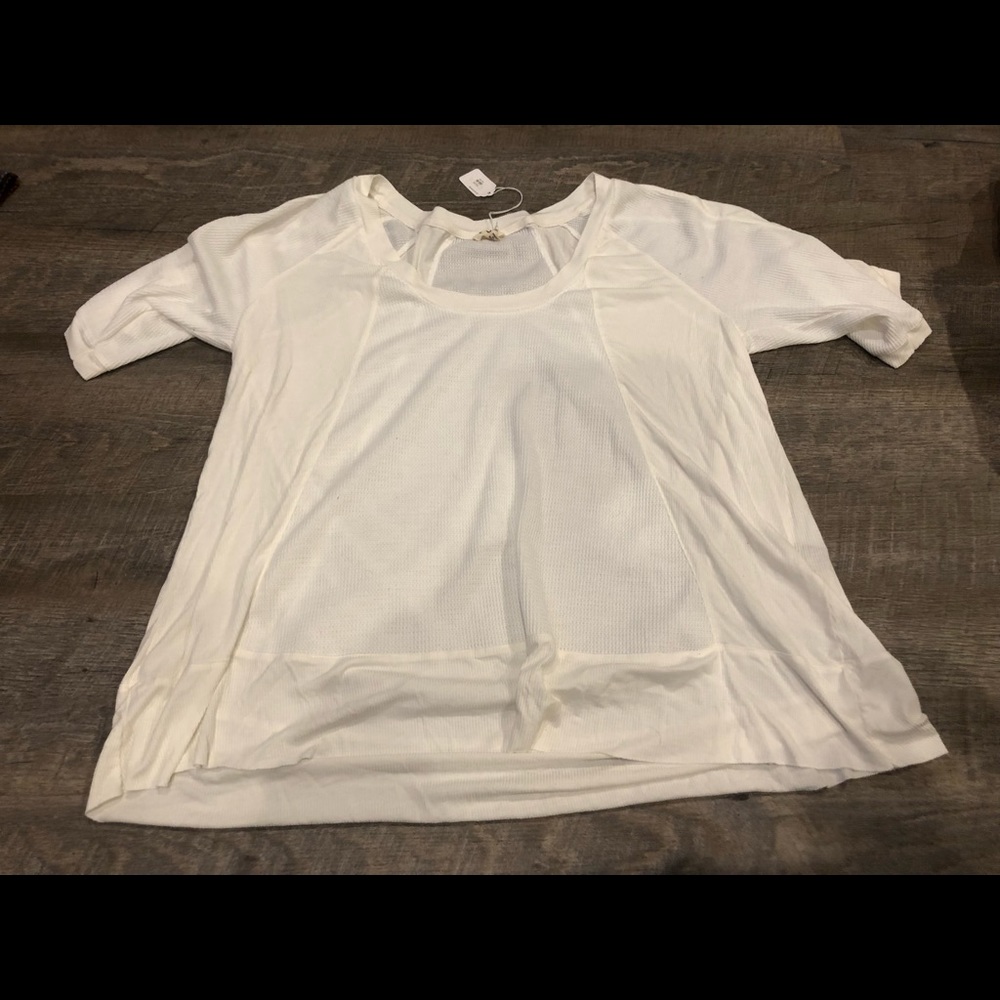 POL Waffle Knit Top